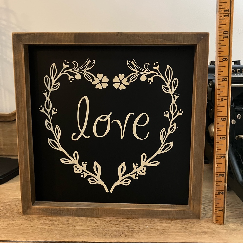 Hobby Lobby Black and White Love Sign